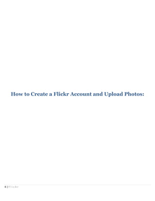 Flickr Tactical Guide