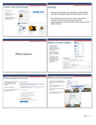 Flickr Tactical Guide