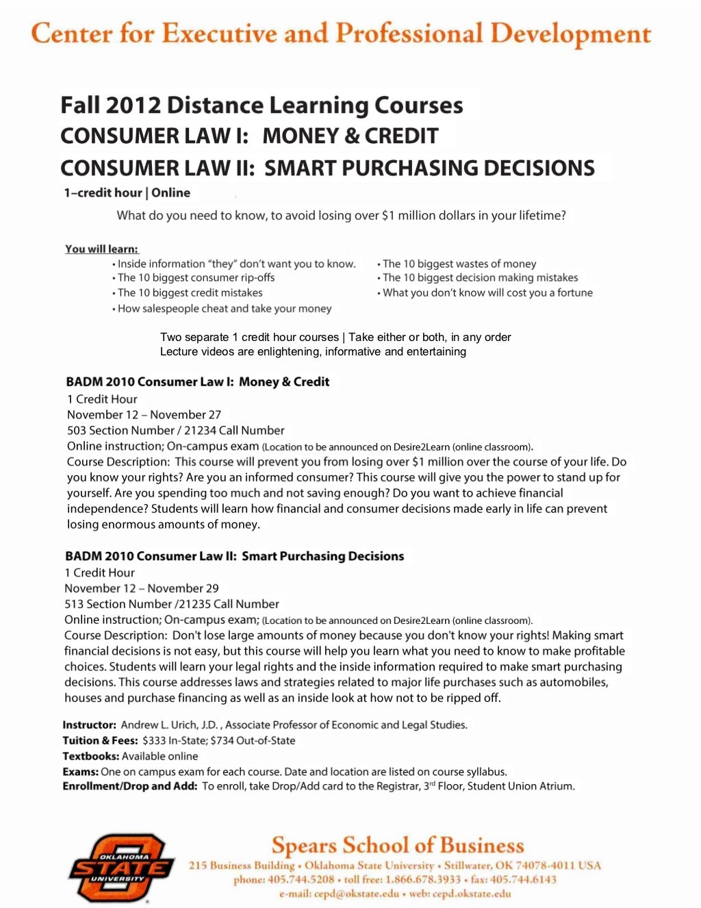 Consumer Law 1 2