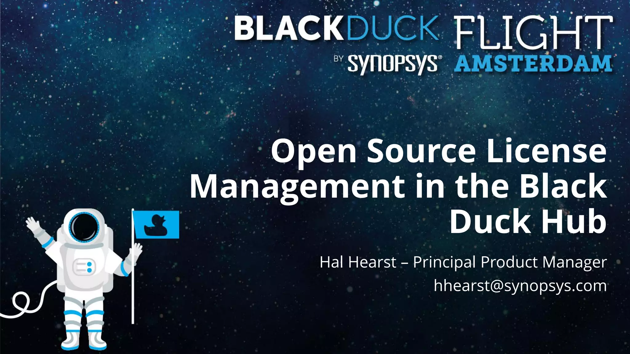 FLIGHT Amsterdam Presentation Open Source License Management in the