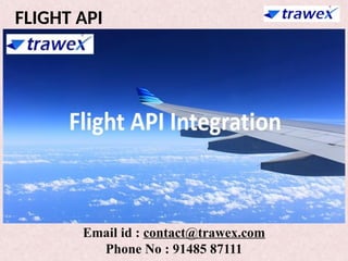 FLIGHT API | FLIGHT XML API INTEGRATION | PPTX