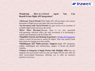 FLIGHT API | FLIGHT XML API INTEGRATION | PPTX