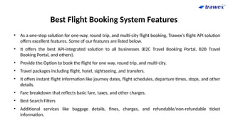 Flight API Documentation | Flight API Cost | Flight Booking API | PPTX