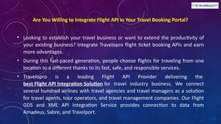 Flight API Documentation | Flight API Integration | PPTX