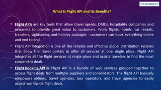 Flight API Documentation | Flight API Integration | PPTX