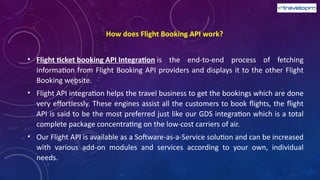 Flight API Documentation | Flight API Integration | PPTX