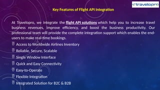 Flight API Provider, Flight API Integration, Flight Booking API | PPTX