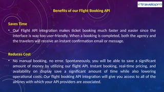 Flight Booking API Cost, Flight and Hotel Booking API | PPTX
