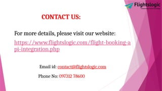 Open Flight API | Flight Booking API Provider | APIs Flight | PPTX