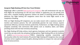 Open Flight API | Flight Booking API Provider | APIs Flight | PPTX