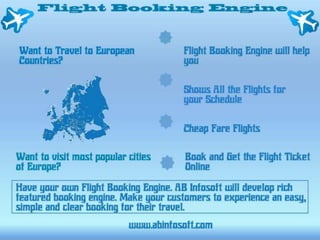 Flight booking engine   ab infosoft