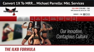 Convert 1X To MRR… Michael Parrella: Mkt. Services
 
