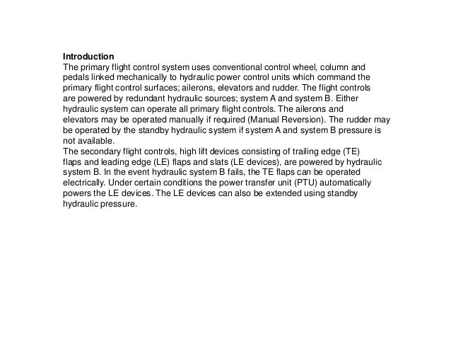 B737 NG Flight controls