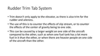 Set Rudder Trim Flight control systems | PPTX