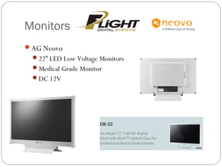 Monitors
AG Neovo
22” LED Low Voltage Monitors
Medical Grade Monitor
DC 12V
 