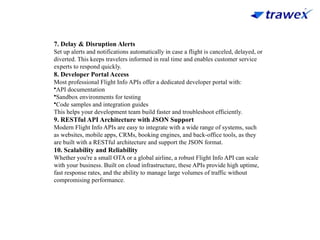 FLIGHT INFO API | AIRLINE SCHEDULE API | PPTX