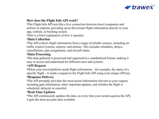 FLIGHT INFO API | AIRLINE SCHEDULE API | PPTX