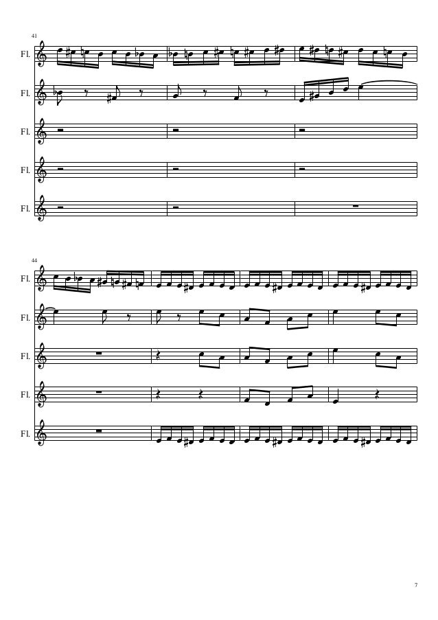 flight of the bumblebee for 4 flutes flight of the bumblebee flute sheet music