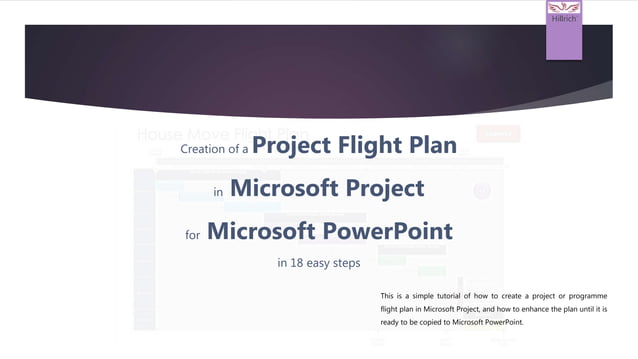 How to build a Project Flight Plan in Microsoft Project | PPTX