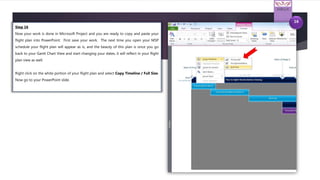 Project Stream Flight Plan How to build a Project Flight Plan in Microsoft Project | PPTX