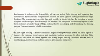 Flight Reservation Software | Flight Booking System | PPTX