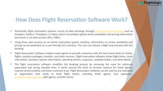 Flight Reservation Software | Flight Booking System | PPTX