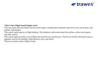 FLIGHT SEARCH API | FLIGHT RESERVATION SOFTWARE | PPTX