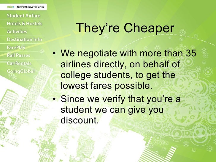 how are student airfares different how are student airfares different