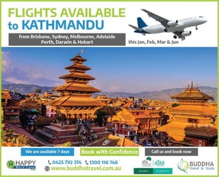 Flights to nepal! return flights available!