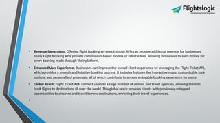 Flight Ticket API | Flight Booking API Integration | PPTX