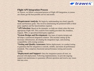 FLIGHT TICKET API | API INTEGRATION PLATFORM | PPTX