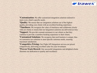 FLIGHT TICKET API | API INTEGRATION PLATFORM | PPTX