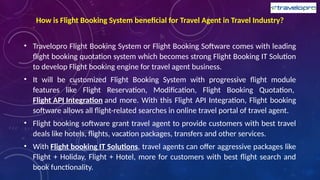 Flight Ticket Booking Software | Flight Reservation API | PPTX