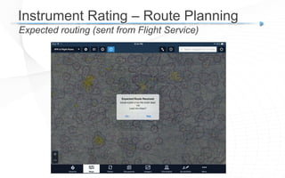 Instrument Rating – Route Planning
Expected routing (sent from Flight Service)
 