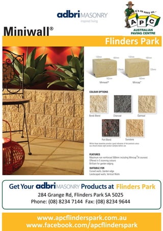 Flinders park apc_miniwall