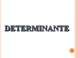 DETERMINANTE 