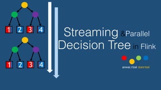 Streaming &Parallel  
Decision Tree in Flink
1 2 3 4
1 2 3 4 anwar.rizal @anrizal
 