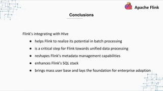 Flink and Hive integration - unifying enterprise data processing ...