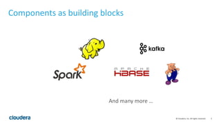 5© Cloudera, Inc. All rights reserved.
Components as building blocks
And many more …
 