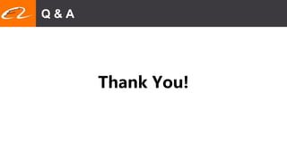 Q & A
Thank You!
 