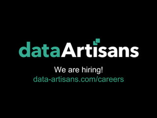 We are hiring!
data-artisans.com/careers
 