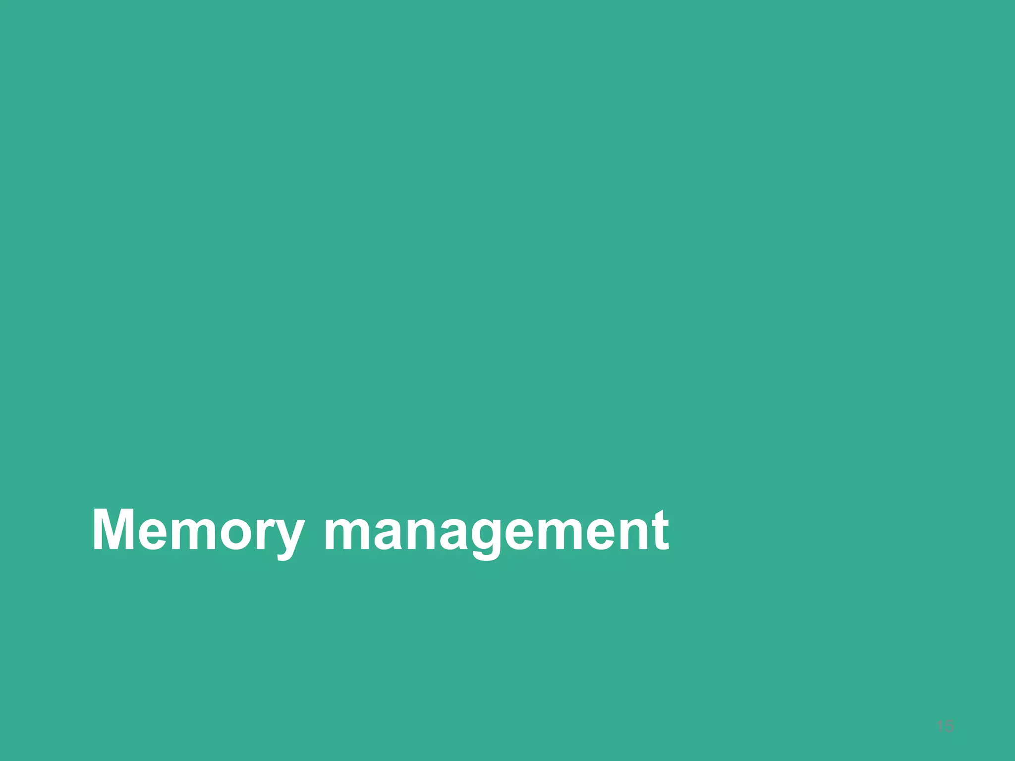 Memory management
15
 