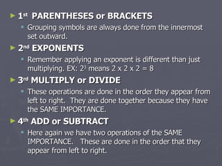 Order of Operations with the flintstones | PPT