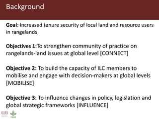 ILC Rangelands Initiative―Global component