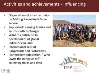 ILC Rangelands Initiative―Global component