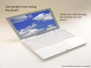 Converting
supporters into
donors – but is this
actually an issue?
It was found in a recent
study that 57% of
respondents followed a
charity on Twitter/
Facebook but only 8%
actually donated.12
Photo:	Morgueﬁle	Photographer:	Prawny	
 