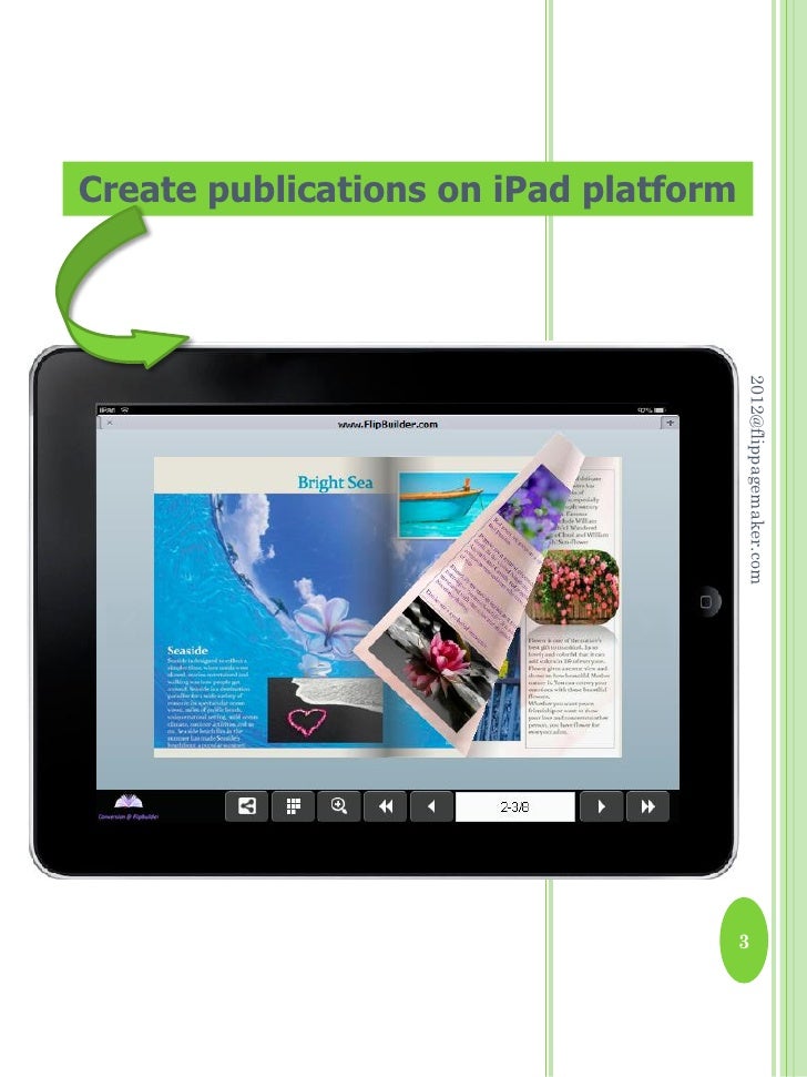 Flip book for ipad