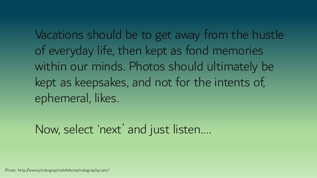 Vacationing For Likes
