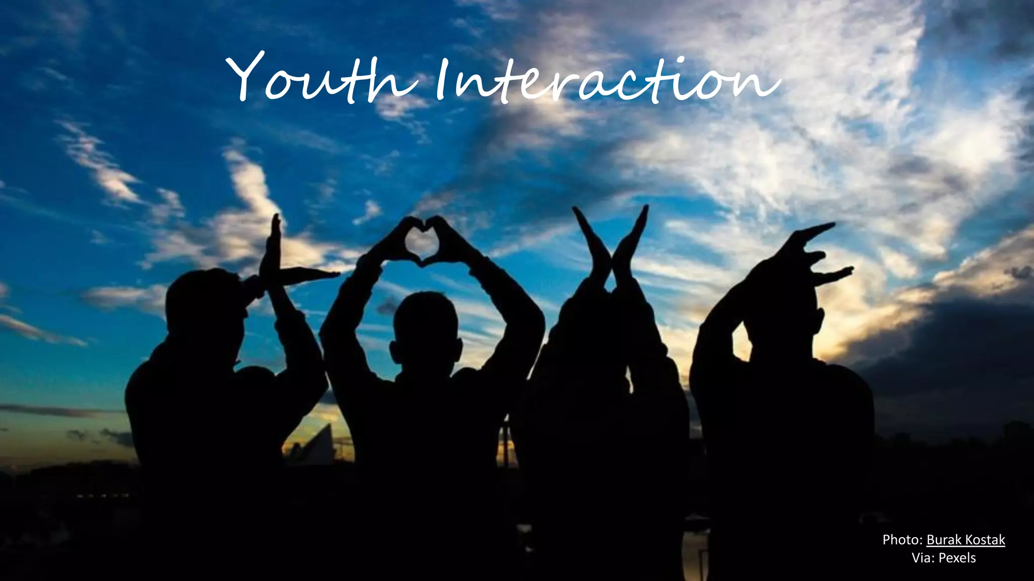 Youth Interaction
Photo: Burak Kostak
Via: Pexels
 