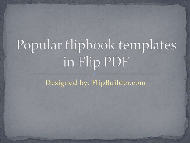 popular flipbook templates in flip pdf flipbook template